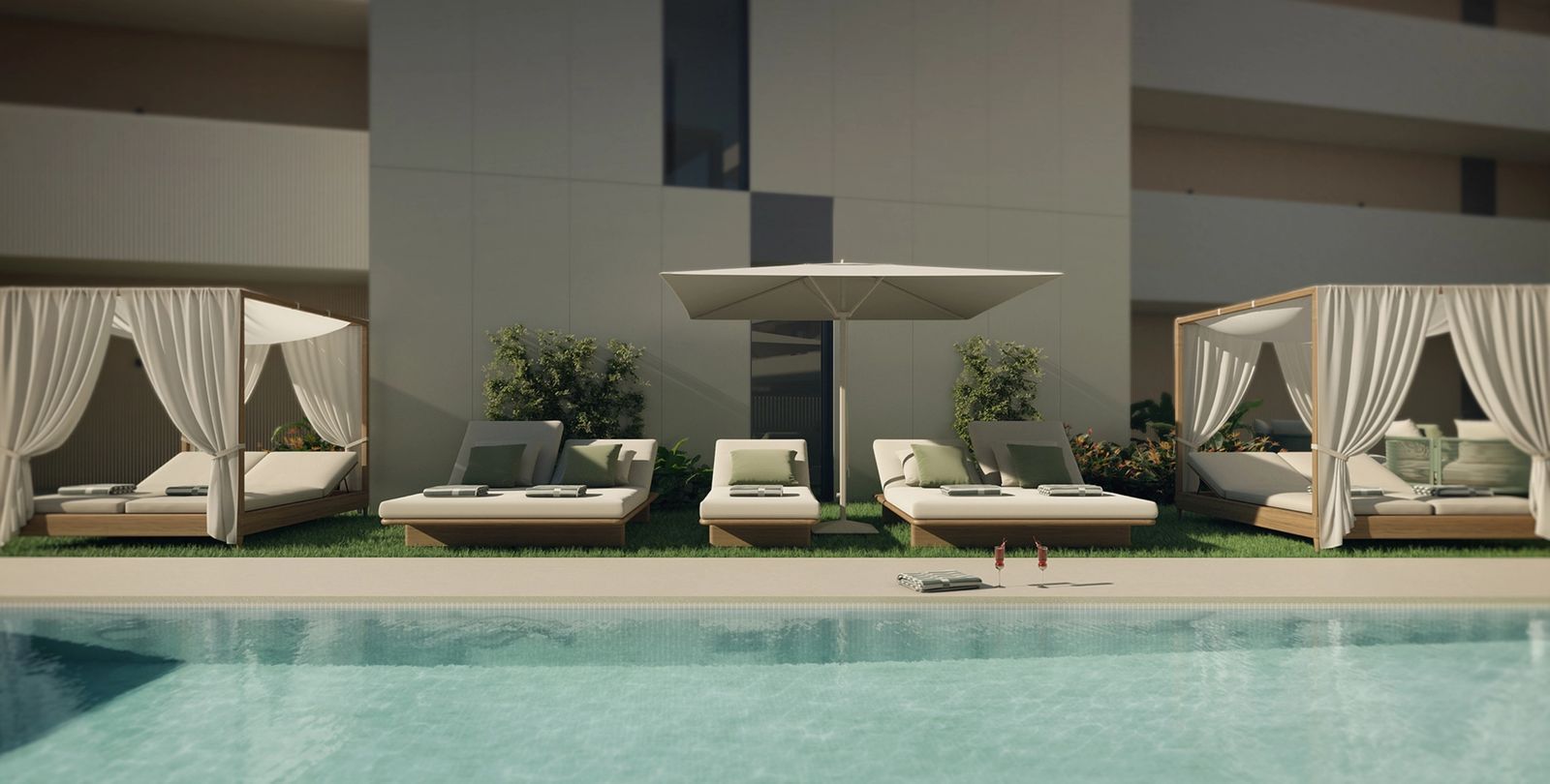 15 luxury poolside lounge