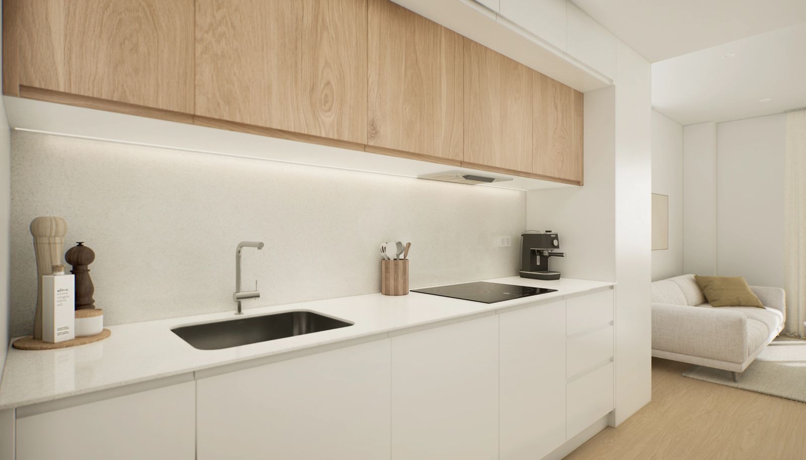 26 modern kitchen living room